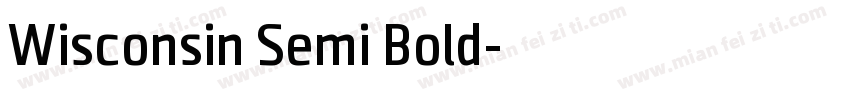 Wisconsin Semi Bold字体转换